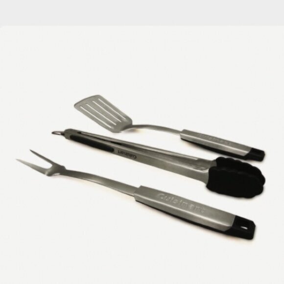 NEW charcoal grill + Cuisinart BBQ Professional Grilling Tool Set - Picture 2 of 7